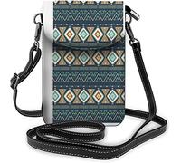 IUBBKI Monedero pequeño de cuero Pu para teléfono móvil, soporte independiente de flamenco rosa, guirnalda de flores, bolsos cruzados circulares, billetera de viaje