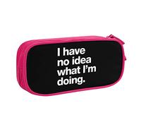 IUBBKI No Tengo Idea de lo Que Estoy Haciendo Estuche para lápices Estuche para lápices portátil de Gran Capacidad de Doble Capa para Oficina y Escuela