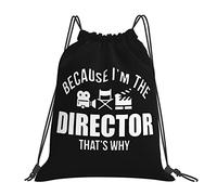 IUBBKI Porque soy el director Mochila con cordón Mochila portátil unisex, para la escuela Gimnasio Deportes Viajes