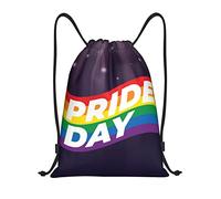 IUBBKI Pride Month LGBTQ Gay Pride Ally Mochila con cordón Bolsa de playa impermeable Bolsa de gimnasio Mochila de viaje pequeña Mochila deportiva para mujeres Hombres