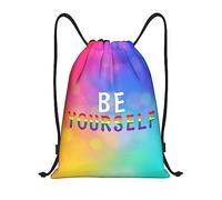 IUBBKI Pride Month LGBTQ Gay Pride Ally Mochila con cordón Bolsa de playa impermeable Bolsa de gimnasio Mochila de viaje pequeña Mochila deportiva para mujeres Hombres
