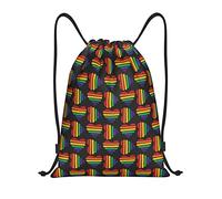 IUBBKI Pride Month LGBTQ Gay Pride Ally Mochila con cordón Bolsa de playa impermeable Bolsa de gimnasio Mochila de viaje pequeña Mochila deportiva para mujeres Hombres