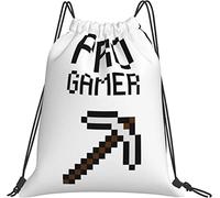 IUBBKI Pro Gamer Gifts Black Bags Mochila con cordón para Mujeres Hombres Niños Draw String Back Saco Accesorios