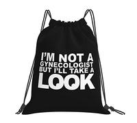 IUBBKI Soy un ginecólogo pero echaré un vistazo Mochila con cordón Mochila deportiva con cordón impermeable Bolsa de gimnasio