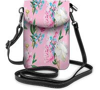 IUBBKI Sunflower Small Cell Phone Purse Floral Blossom Bouquet Crossbody Bag para mujer Monedero Monederos y bolsos de mano Rojo