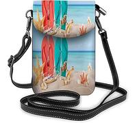 IUBBKI Sunflower Small Cell Phone Purse Floral Blossom Bouquet Crossbody Bag para mujer Monedero Monederos y bolsos de mano Rojo