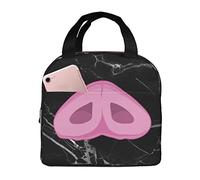IUBBKI The Snout Lunch Bags Lonchera aislada con bolsillo Reutilizable Cooler Tote Bag para Picnic Beach