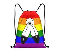IUBBKI Two Spirit Pride LGBTQ mochila con cordón impermeable bolsa de playa bolsa de gimnasio pequeña mochila de viaje mochila deportiva para mujeres y hombres