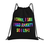 IUBBKI Vine, vi que tenía ansiedad, así que dejé la mochila con cordón impermeable, mochila deportiva con cordón, bolsa de gimnasio