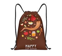IUBBKI Yom Kippur mochila con cordón impermeable bolsa de playa bolsa de gimnasio pequeña mochila de viaje mochila deportiva para mujeres y hombres