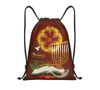 IUBBKI Yom Kippur mochila con cordón impermeable bolsa de playa bolsa de gimnasio pequeña mochila de viaje mochila deportiva para mujeres y hombres