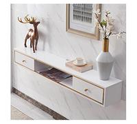 IUBGFTO Consola Flotante para TV, Mueble para TV con Consola Multimedia montada en la Pared, Soporte Flotante para TV, Estante para Entretenimiento con Puerta y Almacenamiento (A 120 cm)