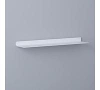 IUBGFTO Estante de Almacenamiento de Pared Blanco, Estante Flotante con luz Natural LED iluminada incorporada, Estante emisor de luz de Metal montado en la Pared (Blanco 120 x 20 x 6 cm)