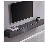 IUBGFTO Estante Flotante para TV, Soporte Flotante para TV, Estante para Entretenimiento, Consola Multimedia montada en la Pared, Mueble para TV, con Puerta y Almacenamiento (B 150 cm)