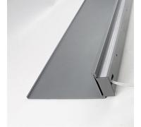 IUBGFTO Estantes flotantes de Pared emisores de luz, estantes de Pared flotantes de aleación de Aluminio con luz LED iluminada incorporada y Transformador para Sala de Estar (Gris 60x20 cm)