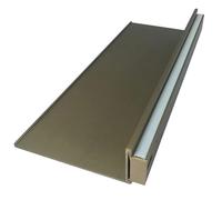 IUBGFTO Estantes flotantes de Pared emisores de luz, estantes de Pared flotantes de aleación de Aluminio con luz LED iluminada incorporada y Transformador para Sala de Estar (Dorado 100x20cm)