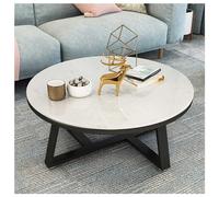 IUBGFTO Mesa de Centro Redonda, Mesa de Centro, Mesa de sofá, Almacenamiento de 2 Niveles, fácil de Montar, mesas de Centro para Sala de Estar, mesas de Centro para Sala de Estar (B 80CM/31IN)