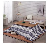 IUBGFTO Mesa Japonesa con Calentador eléctrico para el hogar, Dormitorio, Tatami, Estufa calentada, Calentador de pies de Invierno, Mesa de Centro de Madera, Juego de Mesa de Piso futón (café D)