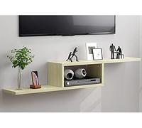 IUBGFTO Mueble De TV para Colgar En La Pared,Soporte De TV Flotante,Estante De Almacenamiento De Fondo De Pared Gabinete De Pared Colgante para Sala De Estar Simple (E 130Cm)