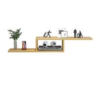IUBGFTO Mueble De TV para Colgar En La Pared,Soporte De TV Flotante,Estante De Almacenamiento De Fondo De Pared Gabinete De Pared Colgante para Sala De Estar Simple (A 130 Cm)