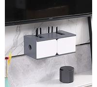 IUBGFTO Mueble de TV para Montaje en Pared, Unidad de Entretenimiento Flotante de Alto Brillo, Consola de Entretenimiento montada en la Pared para Sala de Estar y Dormitorio (B 40x21x16,5 cm)