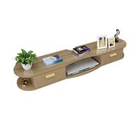 IUBGFTO Mueble Flotante para TV, Mueble para TV para Colgar en la Pared, Unidad de Entretenimiento para Montaje en Pared, gabinete Estrecho para Sala de Estar y Dormitorio (E 120 cm)