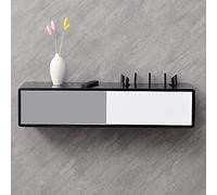 IUBGFTO Mueble Flotante para TV, Unidad de Entretenimiento para Montaje en Pared, Estante de Almacenamiento Multimedia para Apartamentos pequeños, Sala de Estar y Dormitorio (A 100x23x18cm)