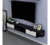 IUBGFTO Mueble para TV montado en la Pared, Mueble Flotante para TV con 2 cajones, Unidad de Almacenamiento para TV montado en la Pared para Sala de Estar, Dormitorio, Ahorra Espacio (F 120 cm)