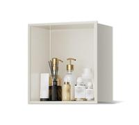 IUBGFTO Nicho de Ducha de Acero Inoxidable Mate, nicho de Pared Empotrado, no Necesita Azulejos, Estante de Almacenamiento para Ducha, nicho de baño (Blanco, 12,6 x 4,9 x 12,6 Pulgadas)