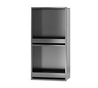 IUBGFTO Nicho de Ducha de Acero Inoxidable, sin Necesidad de Azulejos, nicho de Pared para baño, Cocina, Dormitorio, Estante de baño (Gris, 320 x 620 x 125 mm)