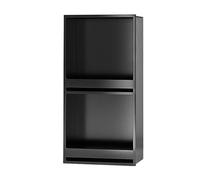 IUBGFTO Nicho de Ducha de Acero Inoxidable, sin Necesidad de Azulejos, nicho de Pared para baño, Cocina, Dormitorio, Estante de baño (Negro, 320 x 620 x 125 mm)