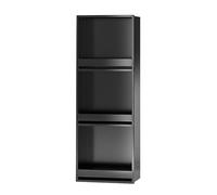 IUBGFTO Nicho de Ducha de Acero Inoxidable, sin Necesidad de Azulejos, nicho de Pared para baño, Cocina, Dormitorio, Estante de baño (Negro, 320 x 920 x 125 mm)