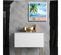 IUBGFTO Organizador de Pared, Almacenamiento de Ropa, Caja de Toallas, Colgar en la Pared del baño, sin Necesidad de perforar, 40 x 40 cm (40 x 40 cm)