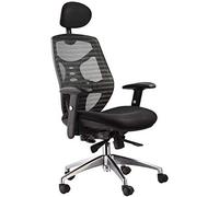IUBGFTO Silla de Malla con Respaldo Alto, Silla de Oficina giratoria, Respaldo de Nailon, barandilla 3D, Capacidad de Carga de Malla Transpirable, 300 kg, Color Negro