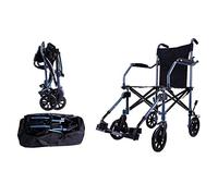 IUBGFTO Silla de Ruedas Portátil Plegable de Aluminio Súper Liviano con Bolsa de Viaje Carro Autopropulsado Avión,Portátil