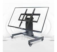 IUBGFTO Soporte de Piso Universal para TV con podio para Sala de conferencias, Soporte móvil Ajustable en Altura, Carro bajo inclinable de 90 ° para televisores de 32 a 70 Pulgadas, Hermoso Paisaje