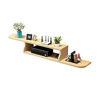 IUBGFTO Soporte de TV para Colgar en la Pared, Unidad de TV Flotante, gabinete de TV montado en la Pared para Estante de enrutador, Almacenamiento de decodificador de DVD (B 120 cm)