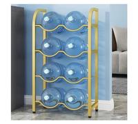 IUBGFTO Soporte para Botella de Agua de 5 galones, Resistente, Organizador para Jarra de Agua, para el hogar, la Cocina y la Oficina, Ahorra Espacio (Dorado, 25,6 x 13,8 x 42,5 Pulgadas)