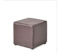 IUBGFTO Taburete otomano de Cuero, Taburete otomano para sofá, Taburete para Cambiar Zapatos, reposapiés, Taburete de café para Tienda de Ropa, Pasillo, Dormitorio, Taburete para Zapatos (marrón)