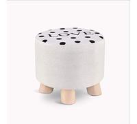 IUBGFTO Taburete otomano de Madera, Banco Lavable otomano, apilado, Ahorra Espacio, reposapiés, Asiento bajo, sofá Suave, reposapiés, Regalo para el hogar, Taburete para Zapatos (Amor)