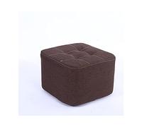 IUBGFTO Taburete otomano de Tela otomana, reposapiés, puf y Asiento, reposapiés súper Suave, Decorativo para Sala de Estar, Dormitorio, Taburete para Zapatos (marrón)