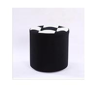 IUBGFTO Taburete otomano Redondo otomano para Interior y Exterior, Taburete para sofá, reposapiés Creativo y de Moda para Patio, jardín, Camping o Taburete para Zapatos en casa (Negro CH)