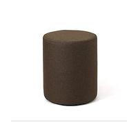 IUBGFTO Taburete otomano Reposapiés otomano Tela de Lino de algodón Taburete Sofá Reposapiés Diseño Simple Decoración de Regalo Sala de Juegos Sala de Estar Taburete para Zapatos (marrón Plateado)