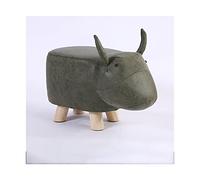IUBGFTO Taburete otomano Serie otomana de Animales Sofá Reposapiés Taburete para pies de Vaca Cambiar Zapatos Reposapiés Decoración Creativa Moderna Taburete para Zapatos para Sala de Estar (Verde)