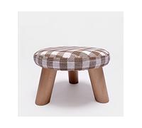 IUBGFTO Taburete otomano Taburete de Madera Maciza para sofá, reposapiés, Taburete para pies, Banco otomano, Requiere Montaje, Silla pequeña para Sala de Estar, Taburete para Zapatos (Multicolor)