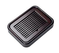 IUBGFTO Tea Tray Rectangular, Reservoir Type Tea Tray, Chinese Gongfu Tea Tray with Water Storage Box, Serving Draining Board Plate Accessory, for Home,Hotel,Tea Room (A)