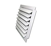 IUBGFTO Ventilación de Pared Aleación de Aluminio Extractor doméstico Persianas móviles Extractor a Prueba de Lluvia Persianas de Tuyere Compuerta de conducto de Aire,40CM*40CM