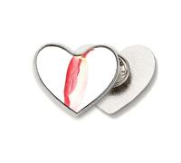 IUCN - Broche de metal con diseño de corazón de pingüino emperador rojo