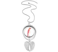 IUCN - Collar con colgante de pingüino emperador rojo con alas de ángel, diseño de animales en peligro de extinción