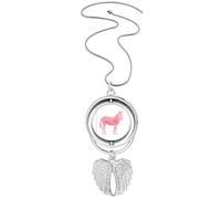 IUCN - Collar giratorio con diseño de animales en peligro de extinción, diseño de alas de ángel